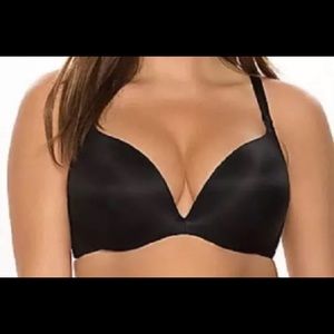 Lane Bryant Cacique Smooth Satin Plunge Bra NWT